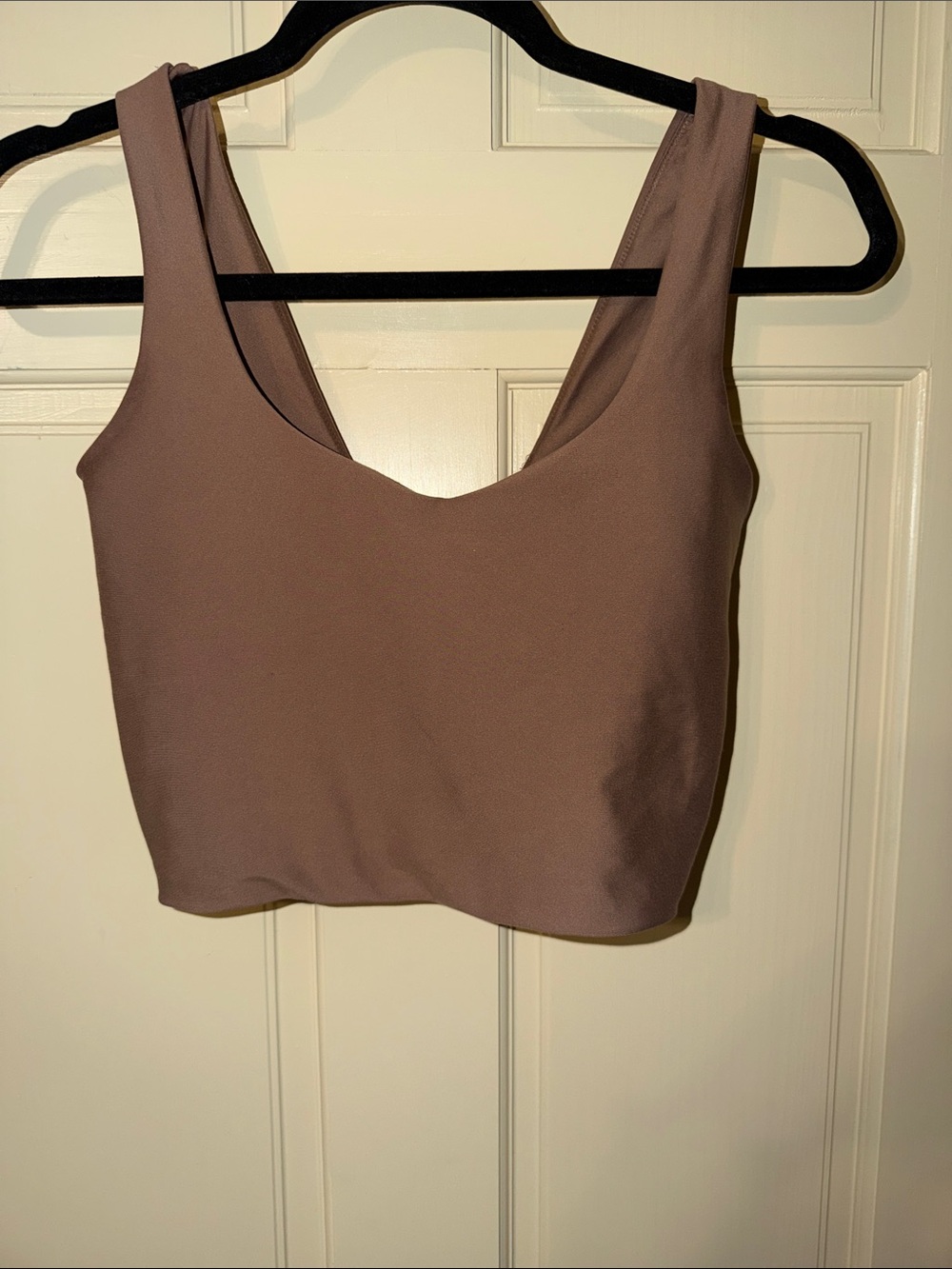 YPB Women's Scoop-Neck Cropped Tank Top in Mauve